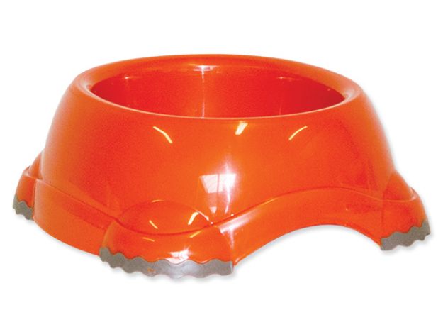 Obrázek Miska DOG FANTASY plastová protiskluzová oranžová 20 cm 735ml