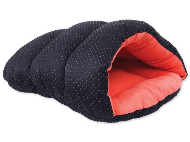 Vak spací DOG FANTASY cerno-oranžový 45 cm 