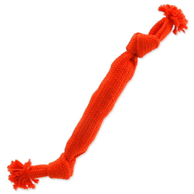 Uzel DOG FANTASY oranžový pískací 2 knoty 50 cm 