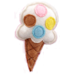 Hracka LET`S PLAY zmrzlina s catnipem bílá 10 cm 