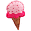 Hracka LET`S PLAY zmrzlina s catnipem ružová 10 cm 