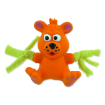 Hracka DOG FANTASY Latex Mini Medved oranžový se zvukem 7 cm 