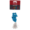 Hracka DOG FANTASY Latex Mini Kocka modrá se zvukem 7 cm 