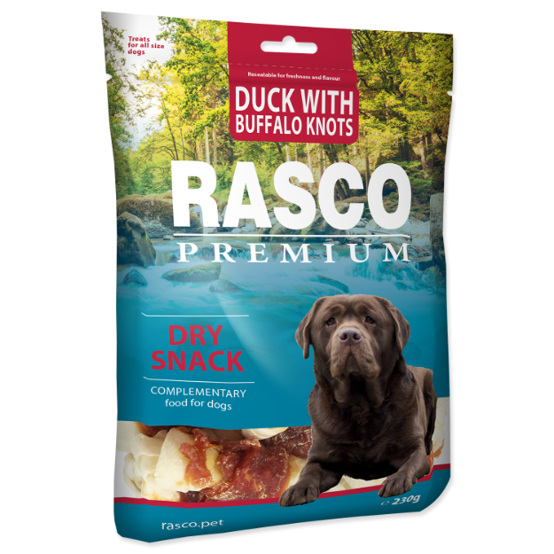 Pochoutka RASCO Premium uzle buvolí s kachním masem 230g