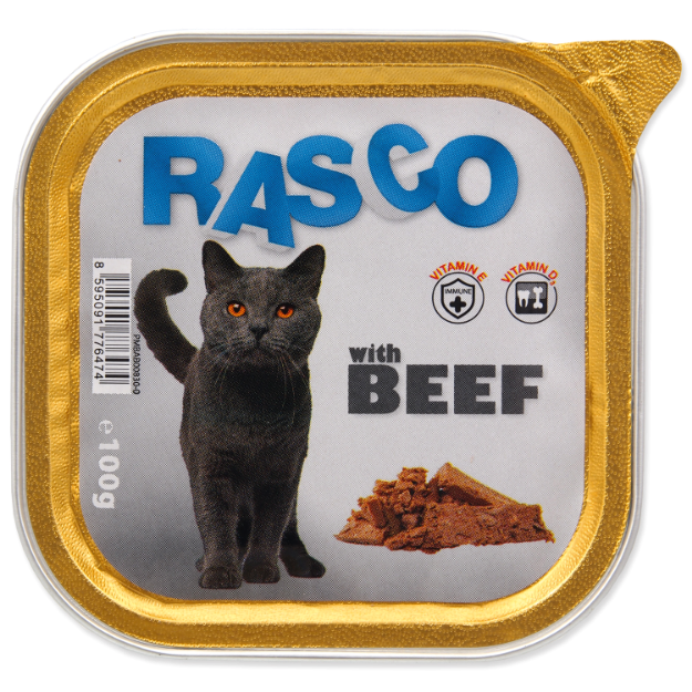 Paštika RASCO Cat s hovezím 100g