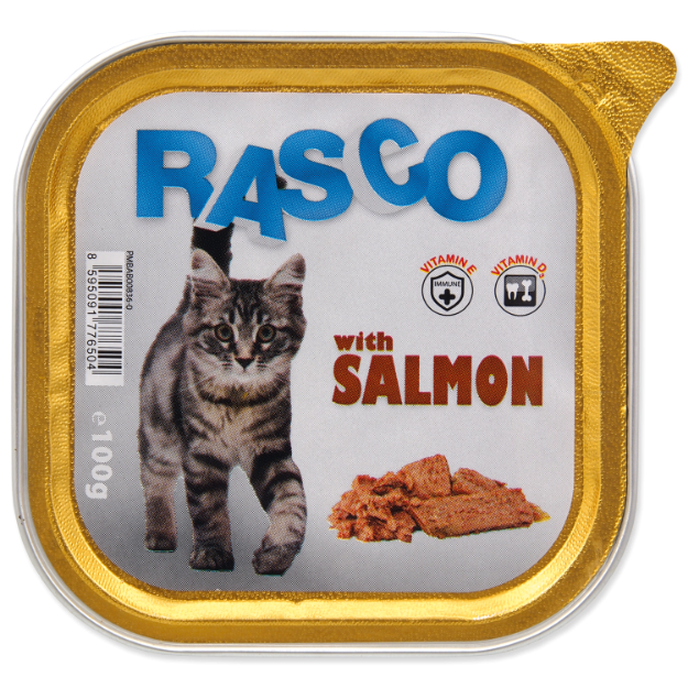 Paštika RASCO Cat s lososem 100g