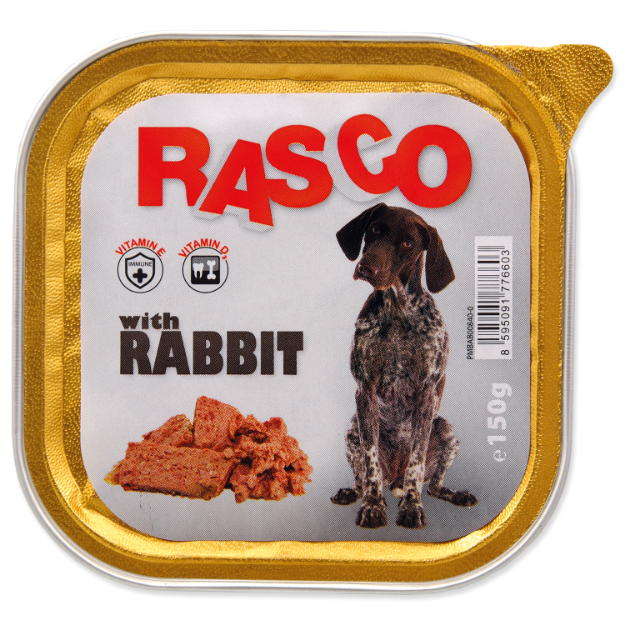 Paštika RASCO Dog s králicím masem 150g