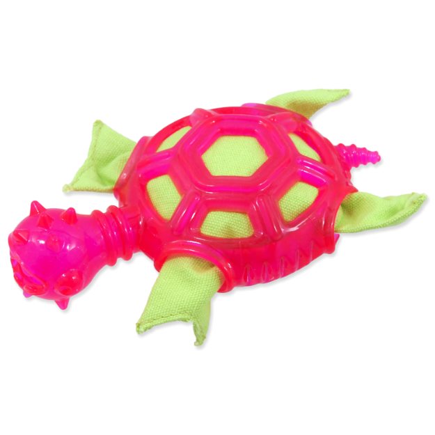 Hracka DOG FANTASY TPR želva ružová 16 cm 