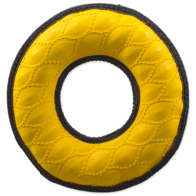 Hracka DOG FANTASY Rubber kruh žlutá 22 cm 