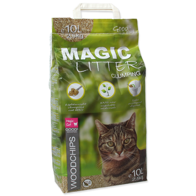 Kockolit MAGIC CAT Litter Woodchips 10l 2,5kg
