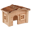 Domek SMALL ANIMALS drevený jednopatrový 20,5 x 14,5 x 12 cm 