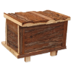 Domek SMALL ANIMALS srub drevený s kurou 18 x 13 x 13,5 cm 