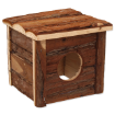 Domek SMALL ANIMALS drevený s kurou 15,5 x 15,5 x 14 cm 