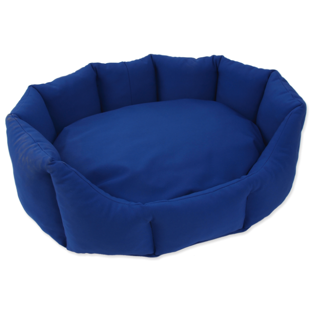 Pelíšek DOG FANTASY Koruna softshell modrý 70 cm 