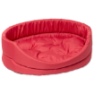 Pelíšek DOG FANTASY ovál s polštárem cervený 42 cm 