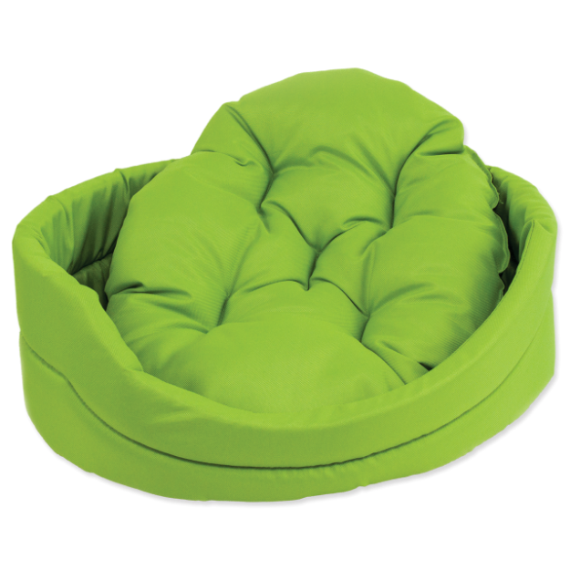 Pelíšek DOG FANTASY ovál s polštárem zelený 48 cm 