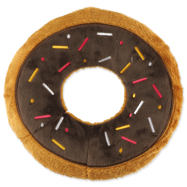 Hracka DOG FANTASY donut hnedý 23 cm 
