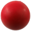 Hracka DOG FANTASY míc gumový házecí cervený 6 cm 