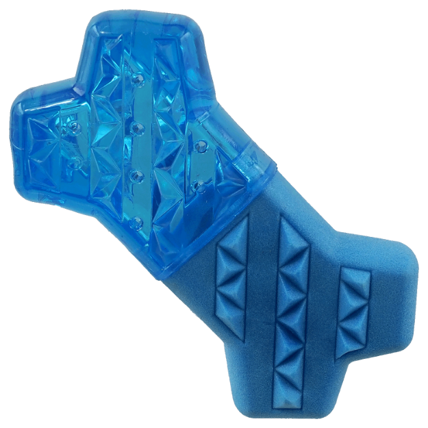Obrázek Hračka DOG FANTASY Kost chladící modrá 13,5x7,4x3,8cm