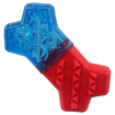 Obrázek Hračka DOG FANTASY Kost chladící červeno-modrá 13,5x7,4x3,8cm