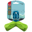 Obrázek Hračka DOG FANTASY geometrická pískací modro-zelená 12,9x1,2x10,2cm