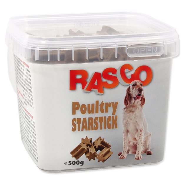 Obrázek Pochoutka RASCO Dog starstick drůbeží 500g